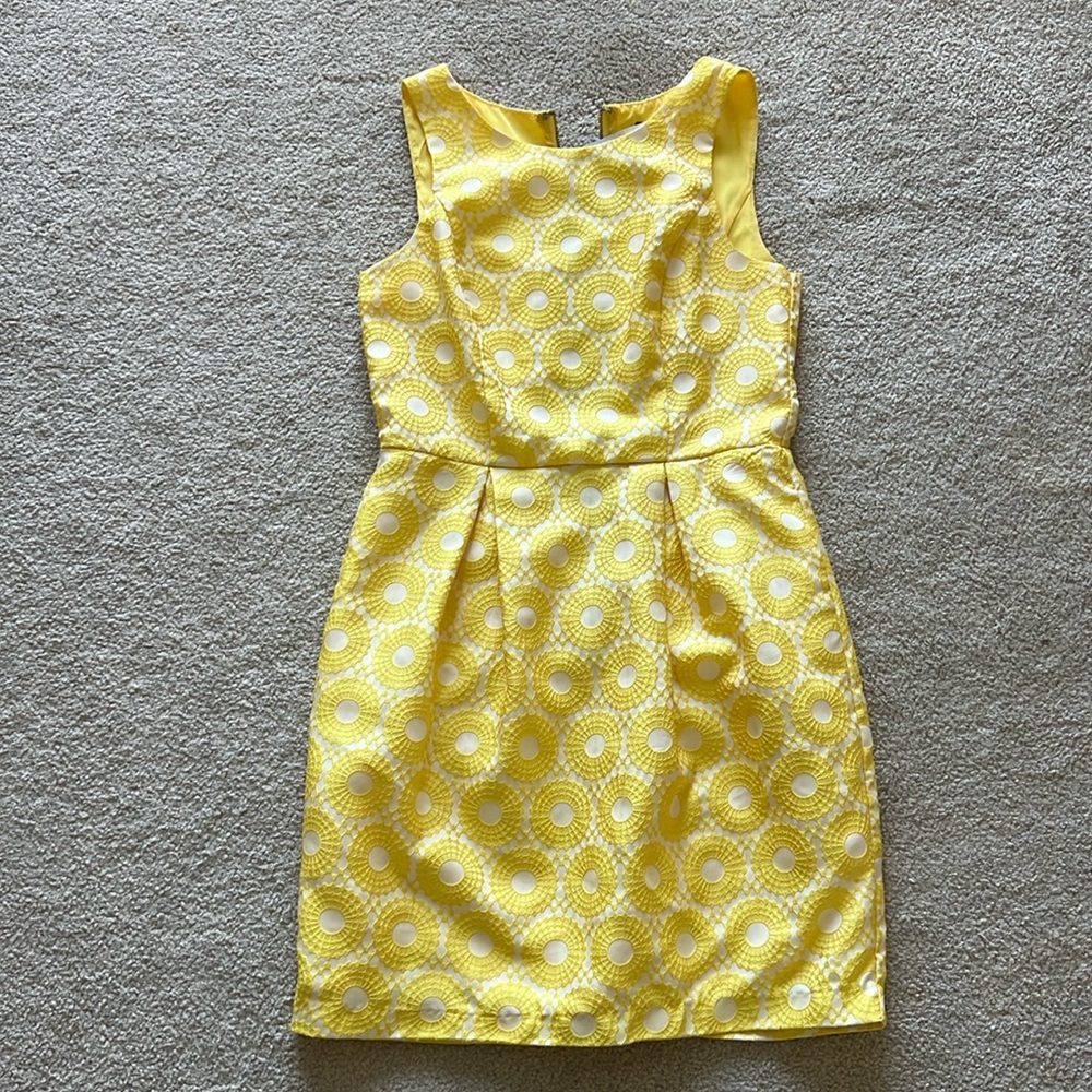 Kensie Small yellow dress